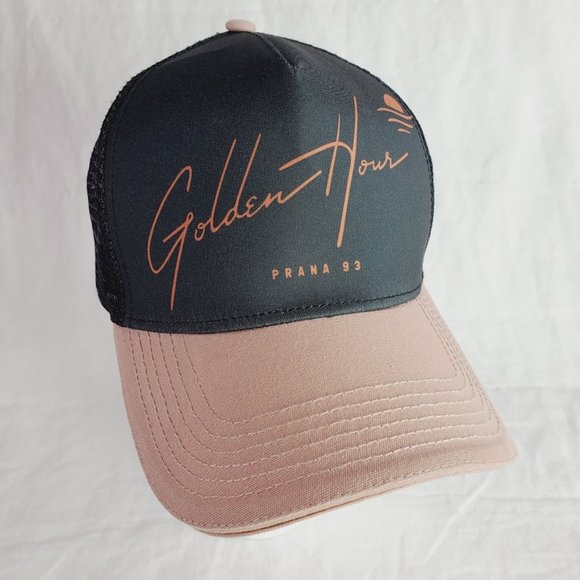 Prana Accessories - Prana La Viva Golden Hour Sunset Trucker Hat Adjustable Mesh Snapback Cap